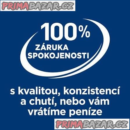 100% ZÁRUKA SPOKOJENOSTI s kvalitou, konzistencí a chutí, nebo vám vrátíme peníze.