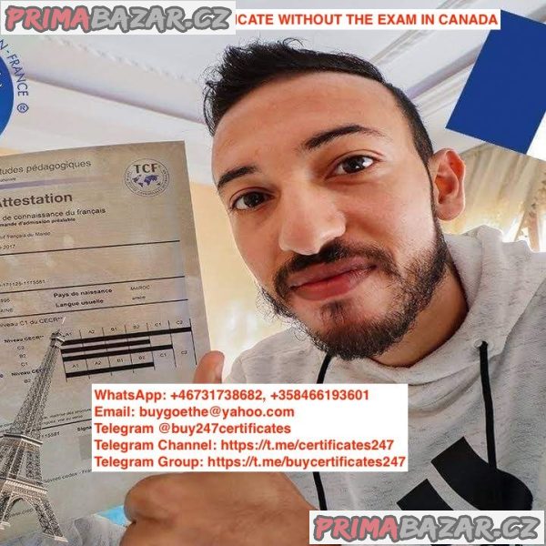 WhatsApp: +46731738682, +358466193601) Buy TCF Certificate Without Test Online in Montreal, Buy Registered TEF Certificate Without Test Online In UAE