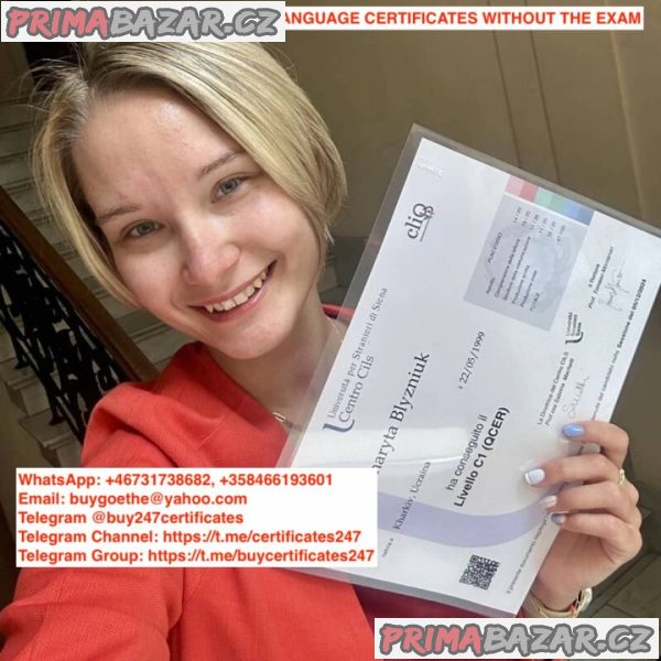 WhatsApp: +46731738682, +358466193601. Buy 100% verified CILS, PLIDA Italian language certificate in Rome, Buy PLIDA, CILS B1 Italian language Test