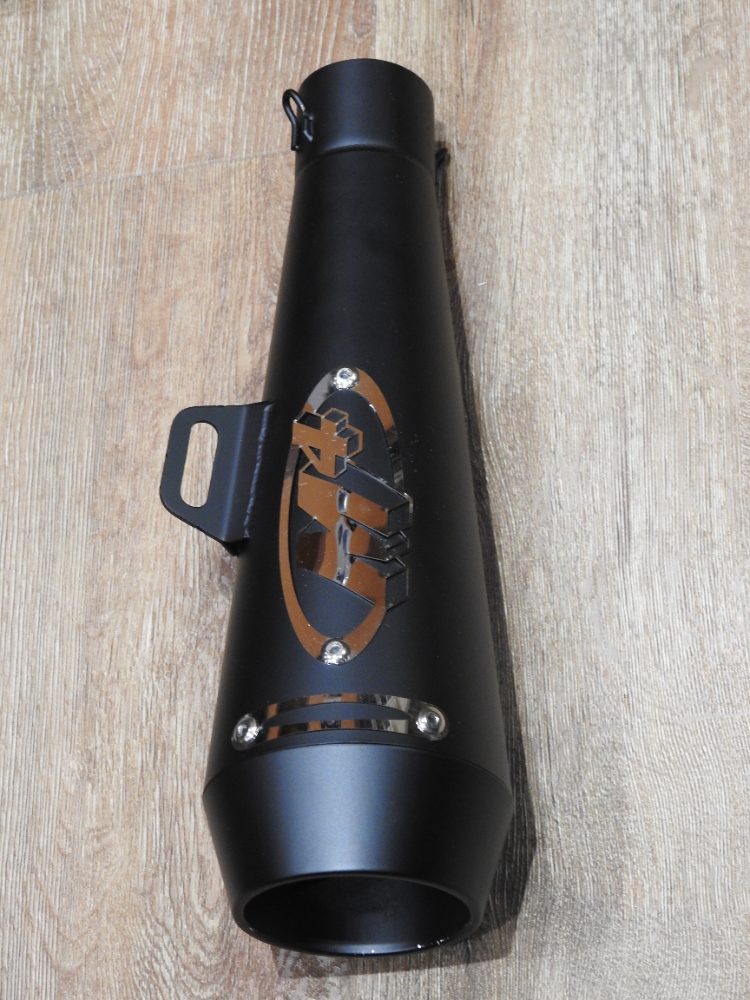 Laděný výfuk celonerezový černý mat. Nový