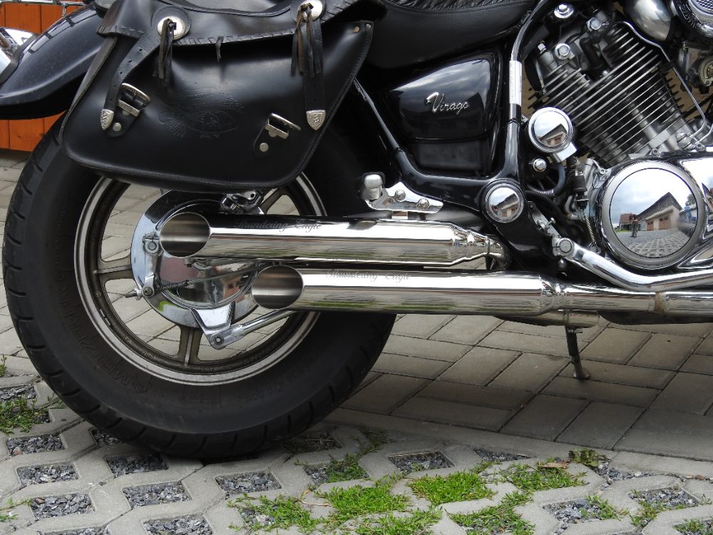 Yamaha Virago Nové Nerezové Laděné Výfuky Thundering Eagle