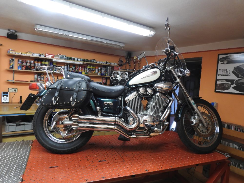 Yamaha Virago Nové Nerezové Laděné Výfuky Thundering Eagle Yamaha Virago Nové Nerezové Laděné Výfuky Thundering Eagle