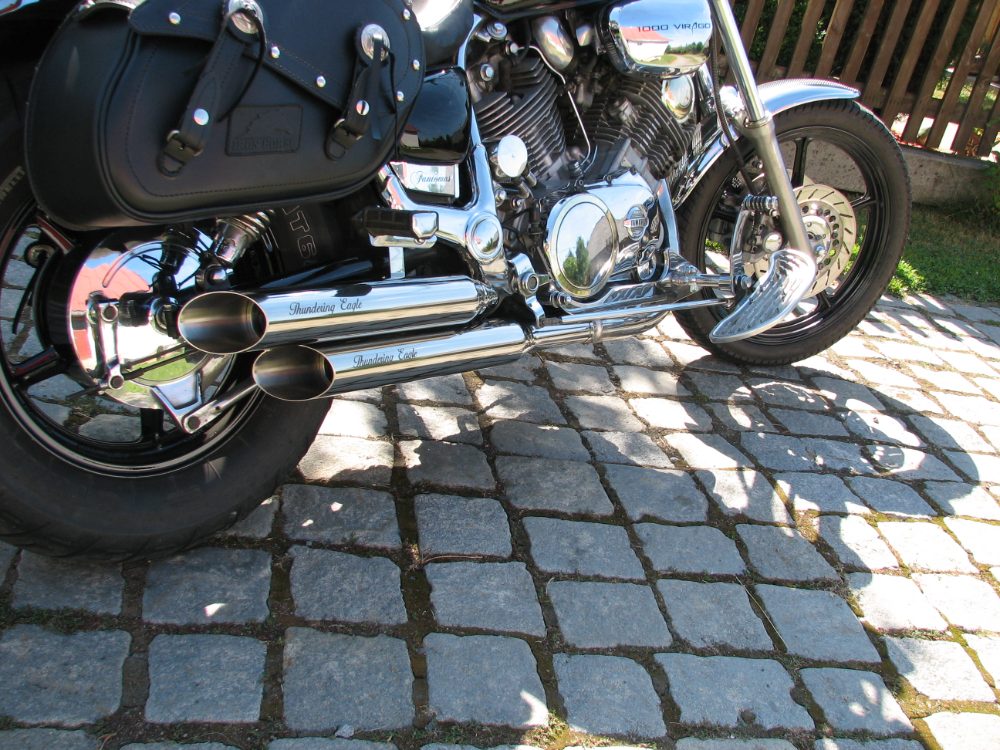 Yamaha Virago Nové Nerezové Laděné Výfuky Thundering Eagle Yamaha Virago Nové Nerezové Laděné Výfuky Thundering Eagle