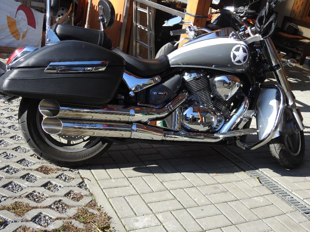 Suzuki Nové Nerezové Laděné Výfuky Thundering Eagle