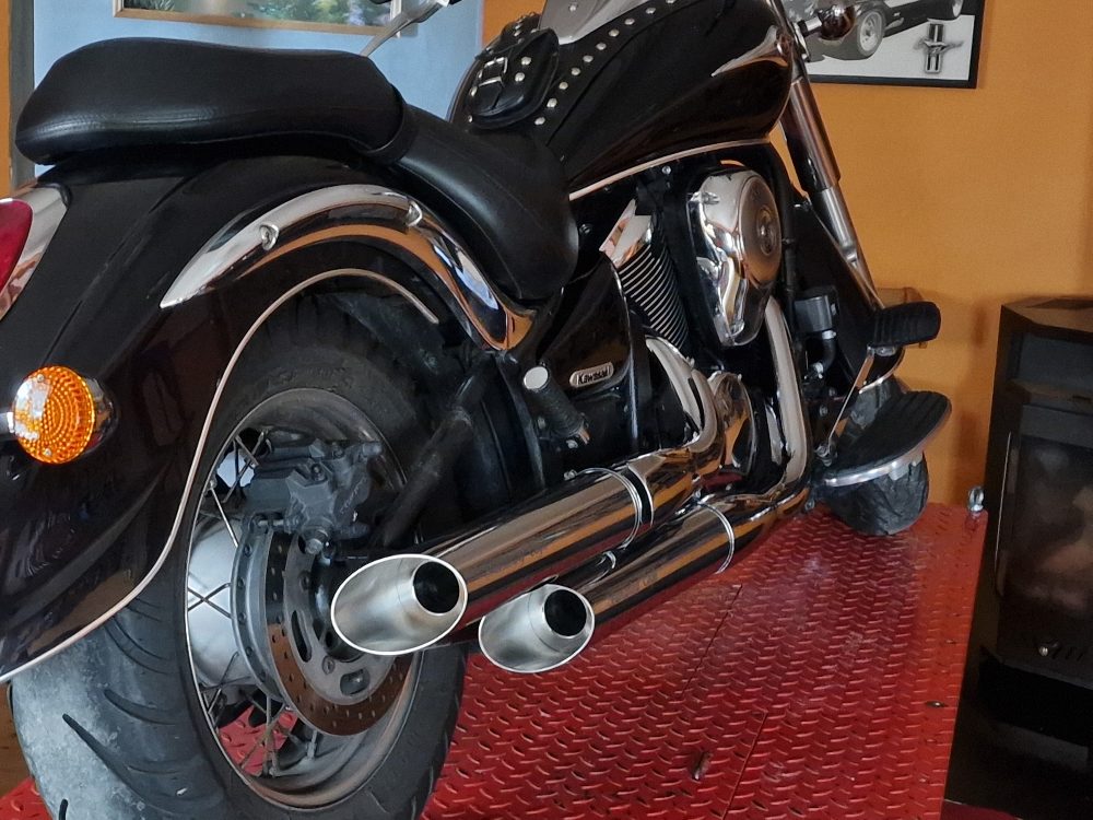 Kawasaki Nové Nerezové Laděné Výfuky Thundering Eagle