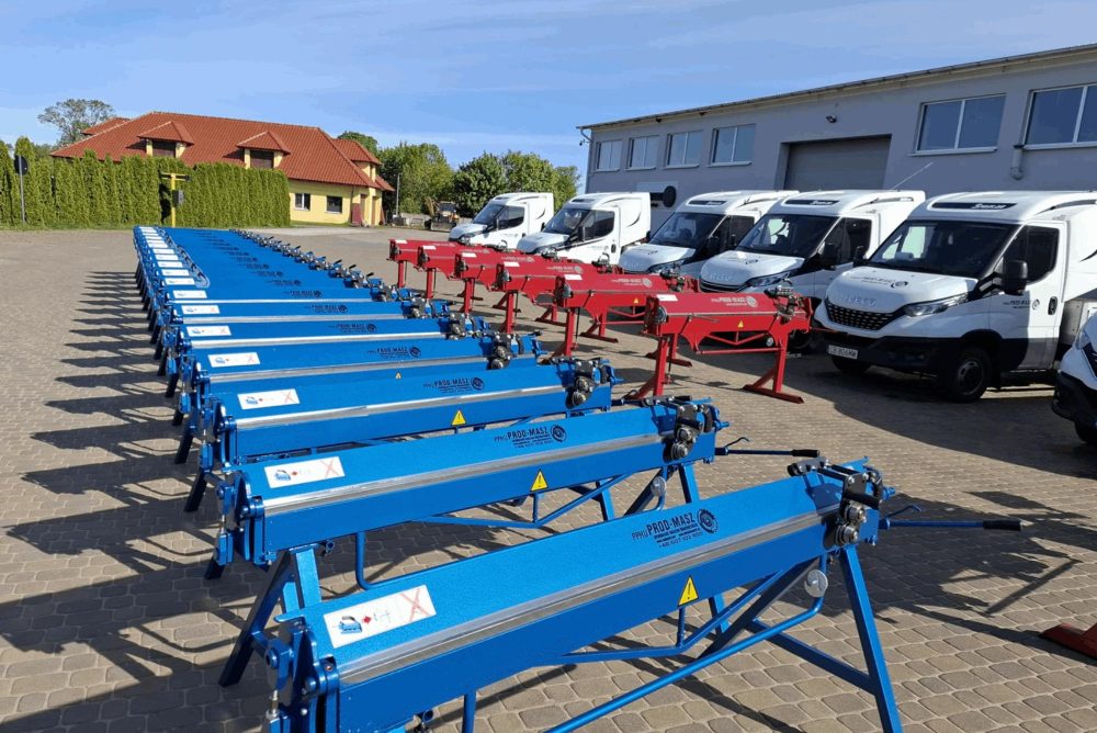 Klempířská ohýbačka plechu ZGR 2140/0,8/145° Prod-Masz