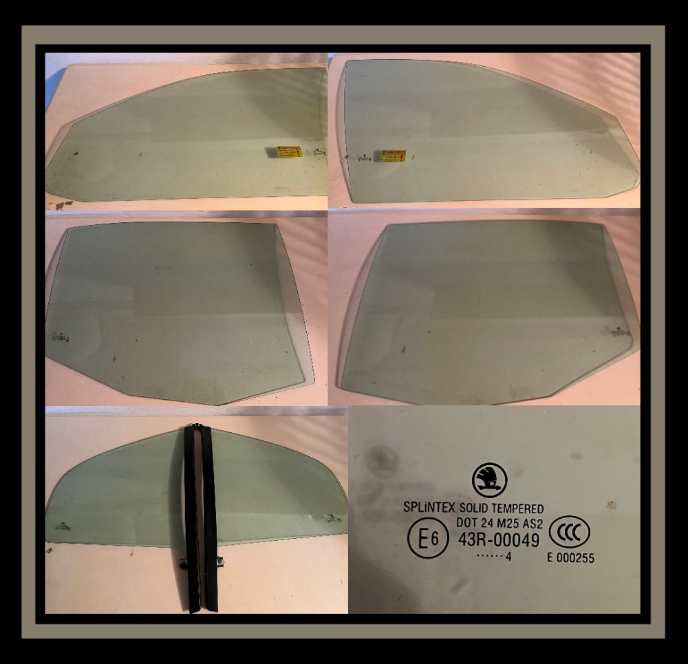 Sklo do dveří OCTAVIA tónované - sada