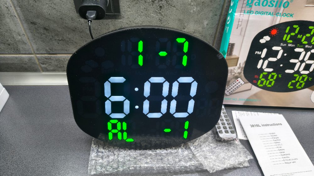 LED Digitální Hodiny USB i baterie + DO