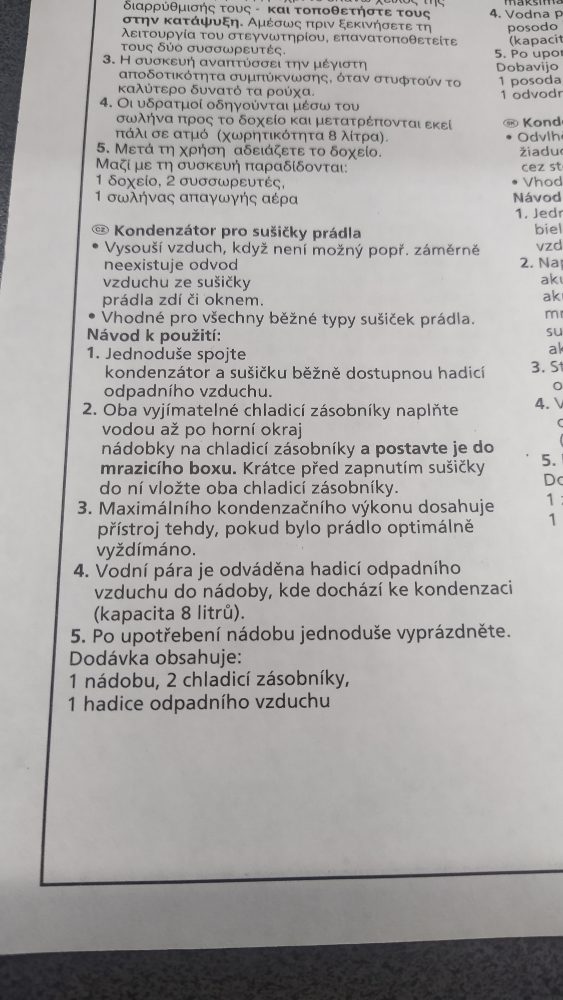 Kondenzátor pro sušičku značka Wenko