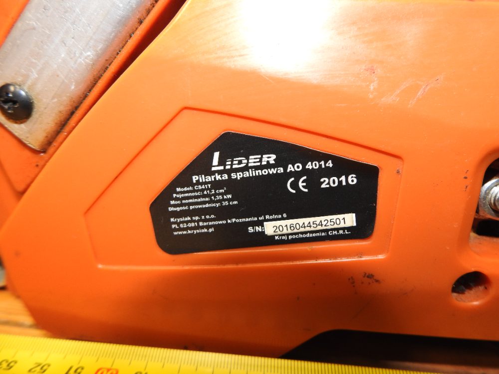 Motorová benzínová řetězová pila Lider AO 4014