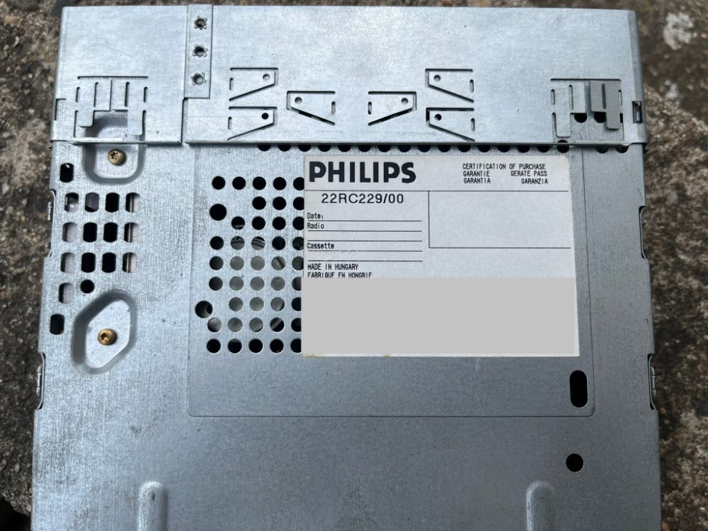 Autoradio PHILIPS RC229 - retro, plně funkční