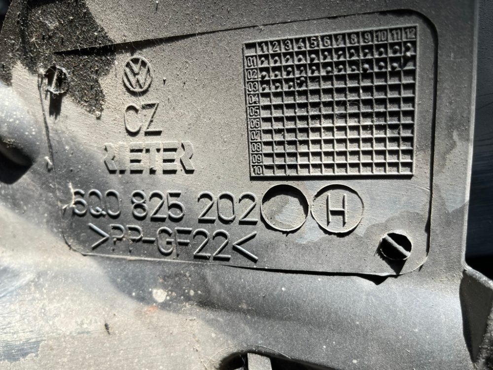 Škoda FABIA plasty - spodní kryty podlahy ORIGINÁL