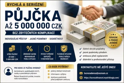 Nabídka půjčky až do 2 000 000 Kč