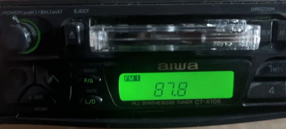 Autorádio AIWA CT-X105, RETRO plně funkční Autorádio AIWA CT-X105, RETRO plně funkční