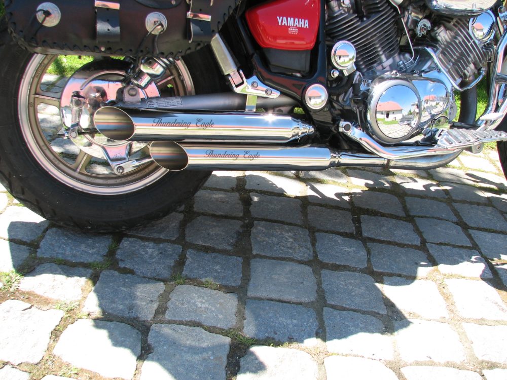 Yamaha Virago Nové Nerezové Laděné Výfuky Thundering Eagle Yamaha Virago Nové Nerezové Laděné Výfuky Thundering Eagle