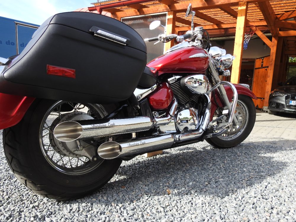 Suzuki Nové Nerezové Laděné Výfuky Thundering Eagle Suzuki Nové Nerezové Laděné Výfuky Thundering Eagle