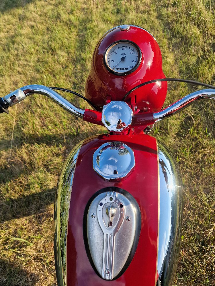 Jawa 250 pérák 1950 Po Renovaci