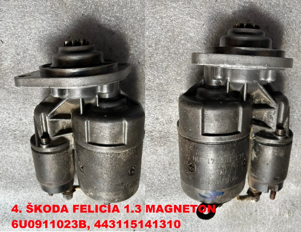Startéry Škoda FAVORIT / FELICIA 1.3, 1.9D Startéry Škoda FAVORIT / FELICIA 1.3, 1.9D
