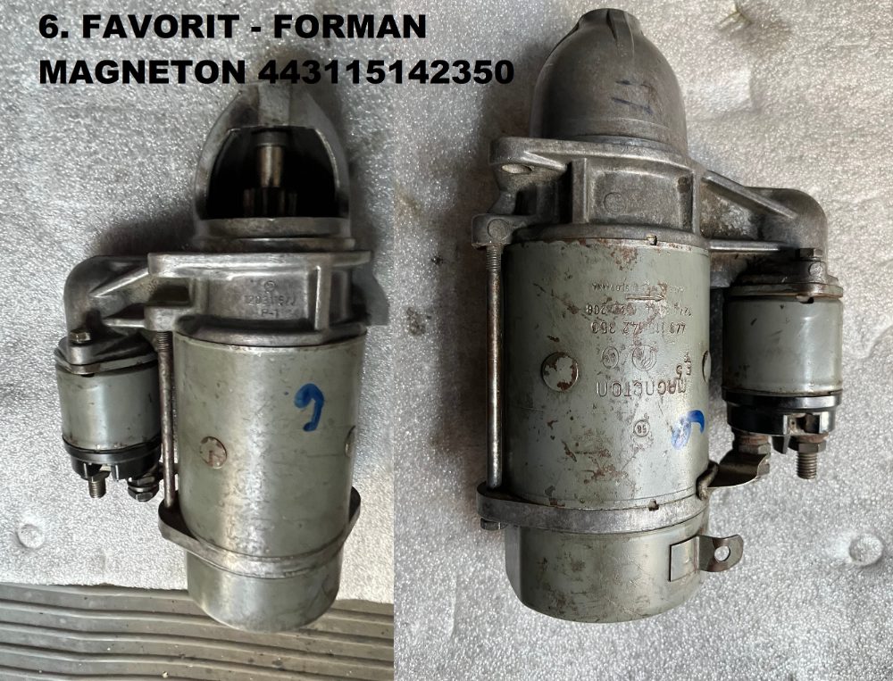 Startéry Škoda FAVORIT / FELICIA 1.3, 1.9D Startéry Škoda FAVORIT / FELICIA 1.3, 1.9D