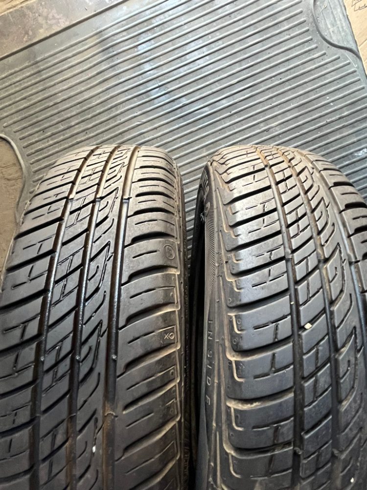 Dvě letní kola ŠKODA FABIA, 2x pneu s diskem Dvě letní kola ŠKODA FABIA, 2x pneu s diskem
