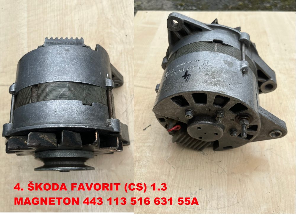 ALTERNÁTORY Škoda FAVORIT, FELICIA 1.3 ALTERNÁTORY Škoda FAVORIT, FELICIA 1.3