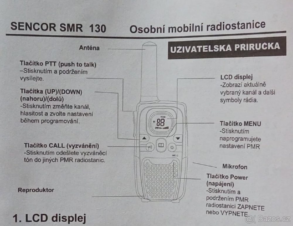 Vysílačky Sencor SMR 130 – fotografie 4