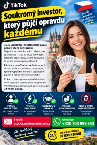 Soukromý investor, který půjčí opravdu každému