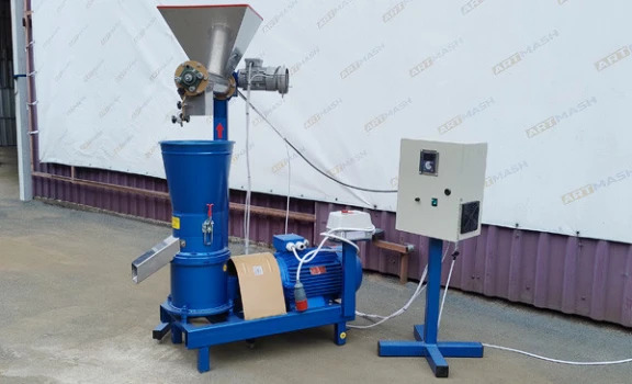 Peletovaci lis krmiva/zemědělského odpadu 7,5 kW + mini šnek. – fotografie 3
