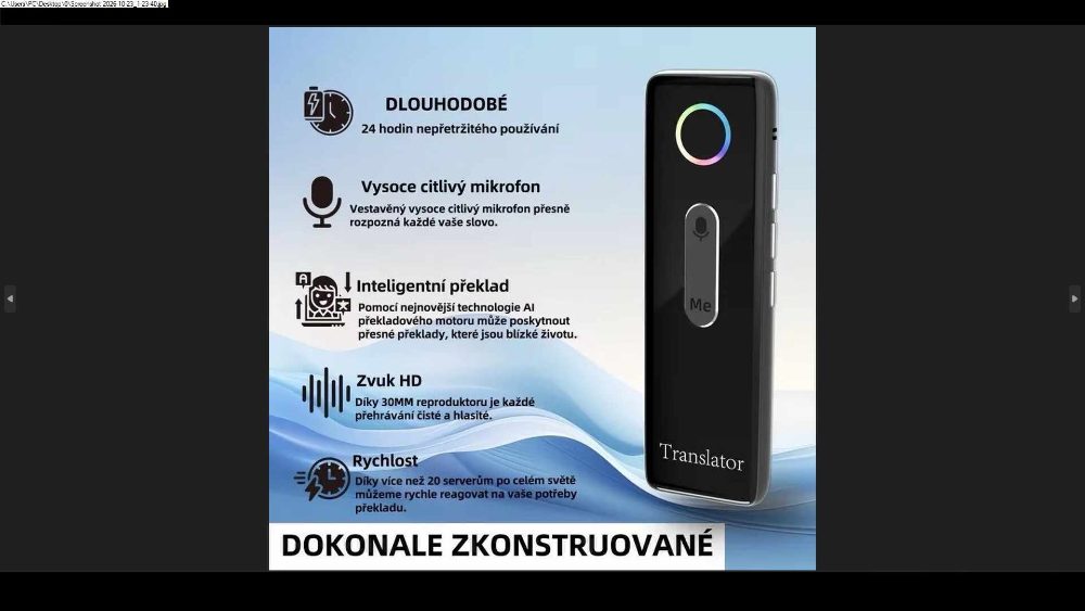 Peiko Kompaktní jazykový překladač – fotografie 5
