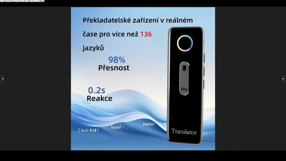 Peiko Kompaktní jazykový překladač – fotografie 7