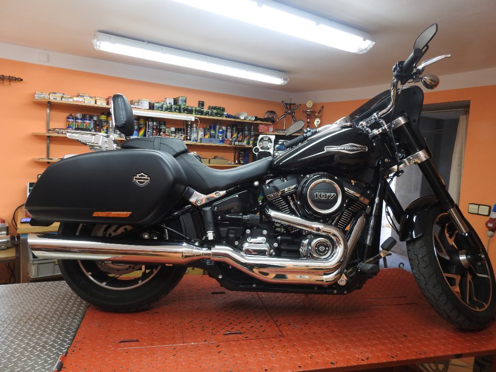 Harley Davidson Nové Nerezové Laděné Výfuky Thundering Eagle – fotografie 3